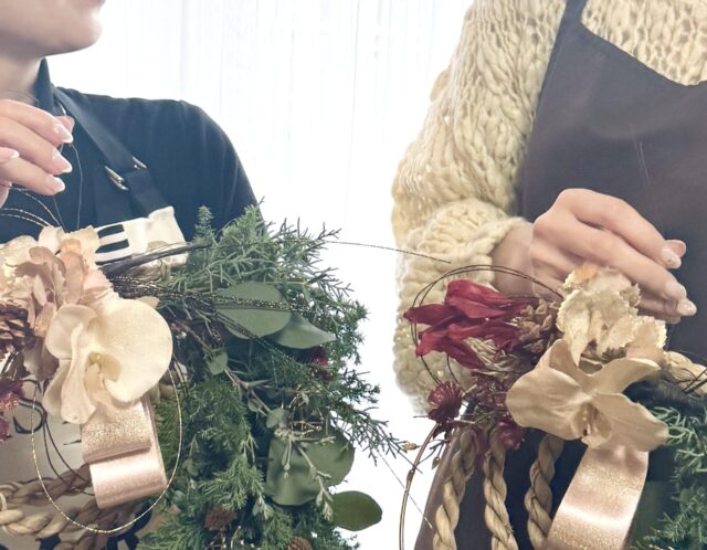 クリスマスもお正月も楽しみたい！そんな声から生まれた2Wayリースレッスン